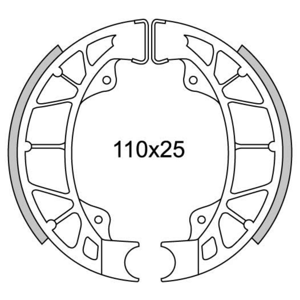 Newfren Remsegmentset GF0261 LX-50 Achter, Skipper, Hexagon-125