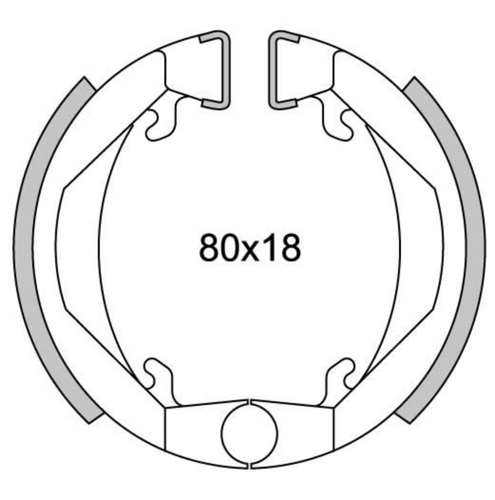 Newfren Remsegmentset GF1143 Maxi Camino ø80mm