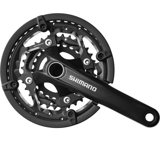 Shimano crankstel 3 x 10-speed trekking fc-t551 175 48-36-26t incl. bb52 zwart