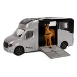 Kids Globe Globe Die-cast Paardentruck met Licht en Geluid Grijs