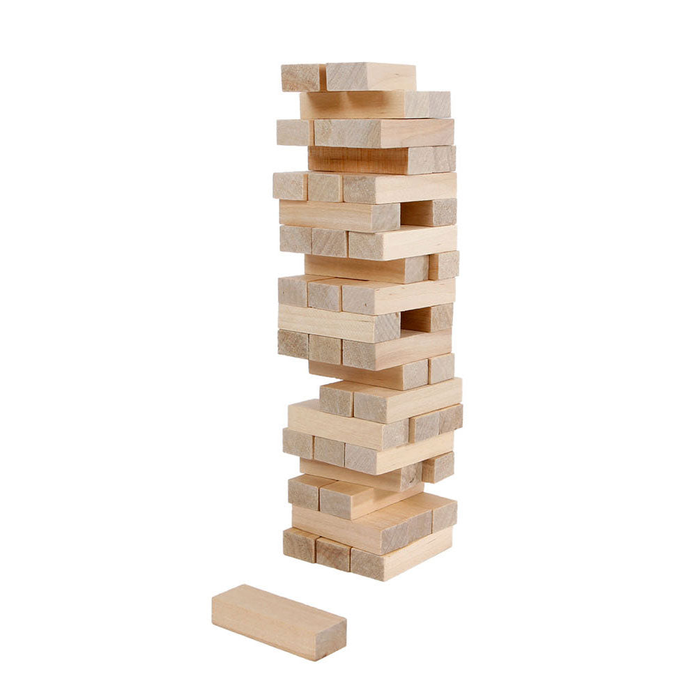 Wiebel stapeltoren hout, 48dlg.