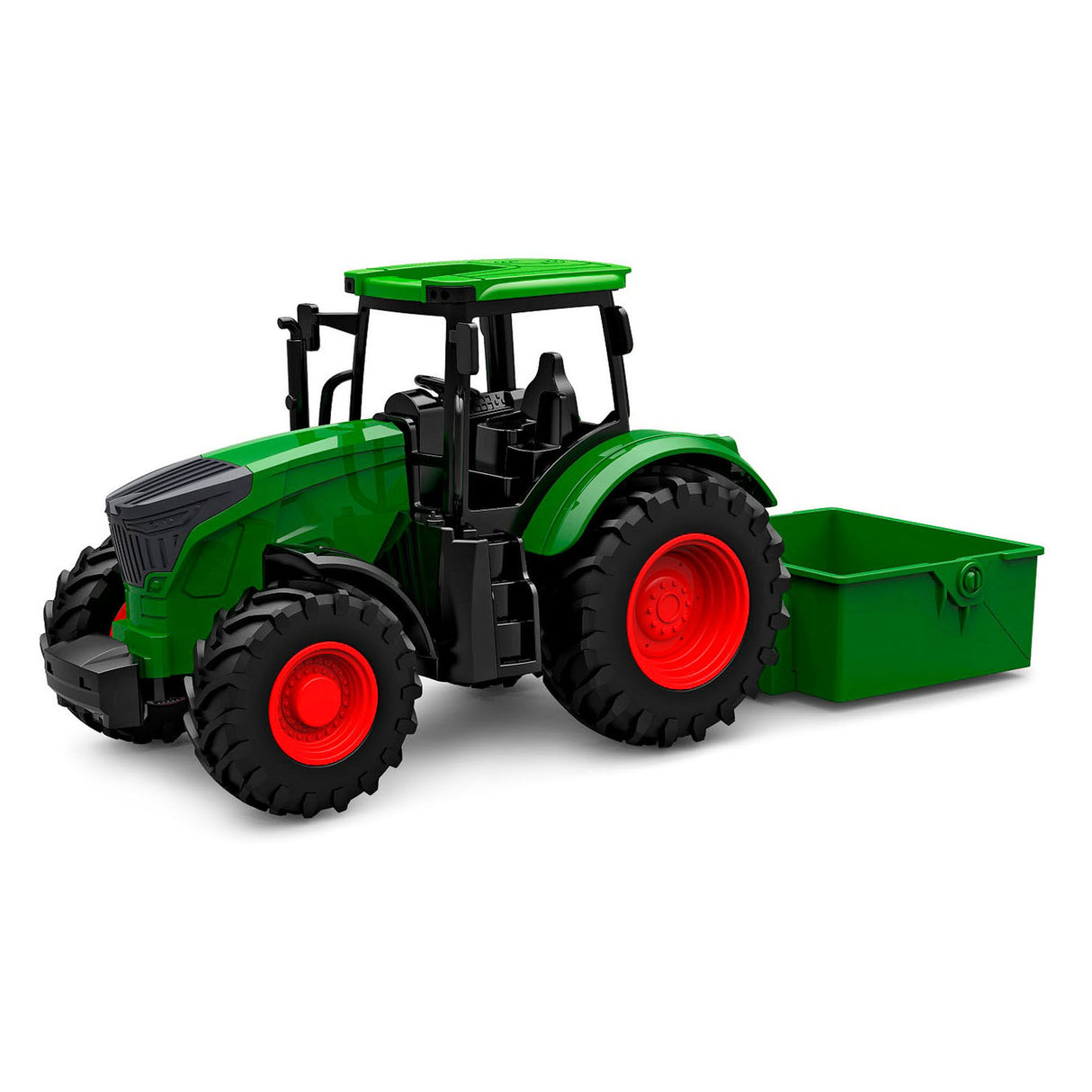 Kids globe tractor met kiepbak - groen