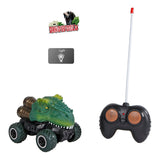 Rc dinoworld dinosaurus rc bestuurbare auto met licht, 12,5cm