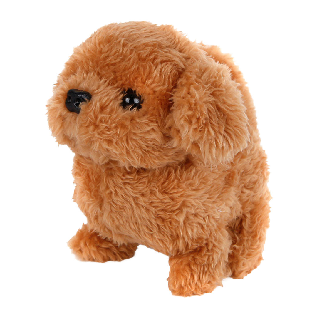 take me home interactieve loophond bruin, 15,5cm