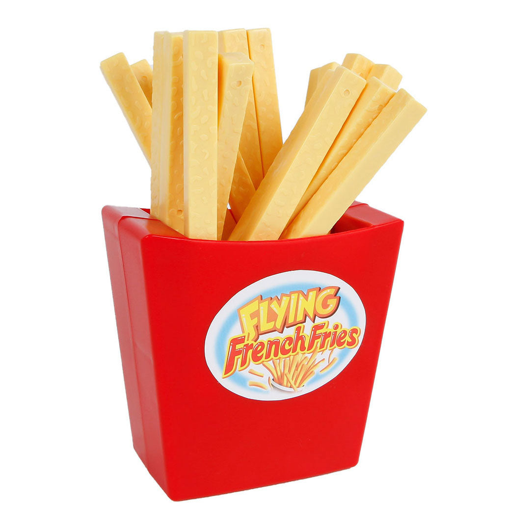 Vliegende franse frietjes kinderspel