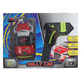 Rc roadstar bestuurbare rally auto met licht 2.4ghz rood, 13cm