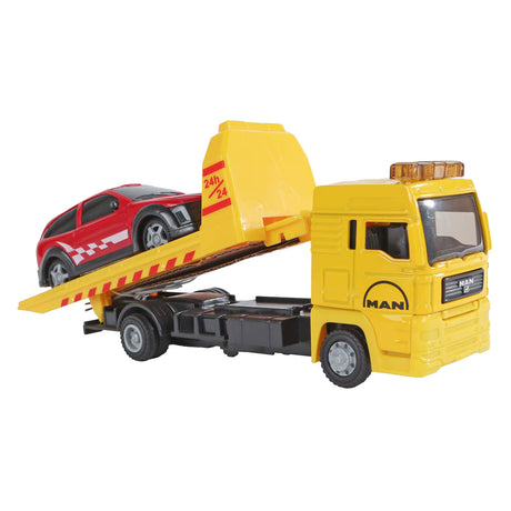 Man kids globe vrachtwagen bergingswagen met auto, 19cm