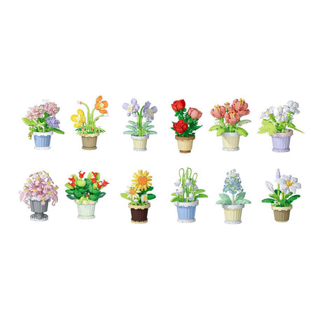 Van manen bloemen bouwset plant in pot - bouwstenen speelgoed 365dlg.