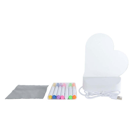 Glamour lichtbord hart met usb-aansluiting en 7 stiften