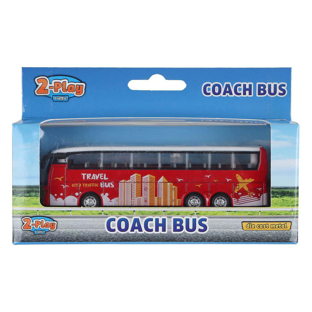 2-play bus die-cast, 12,5cm