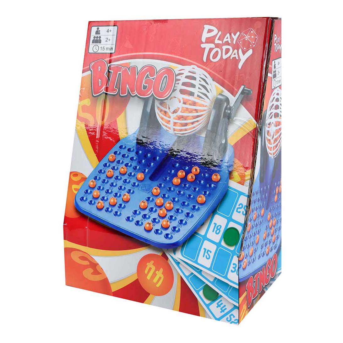 Play today van manen bingomolen speelgoed 90 nummers en speelkaarten.