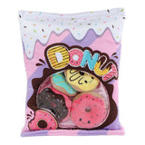 Van manen pluche speelgoed fluffy menu met 4 donuts - 40cm knuffel.