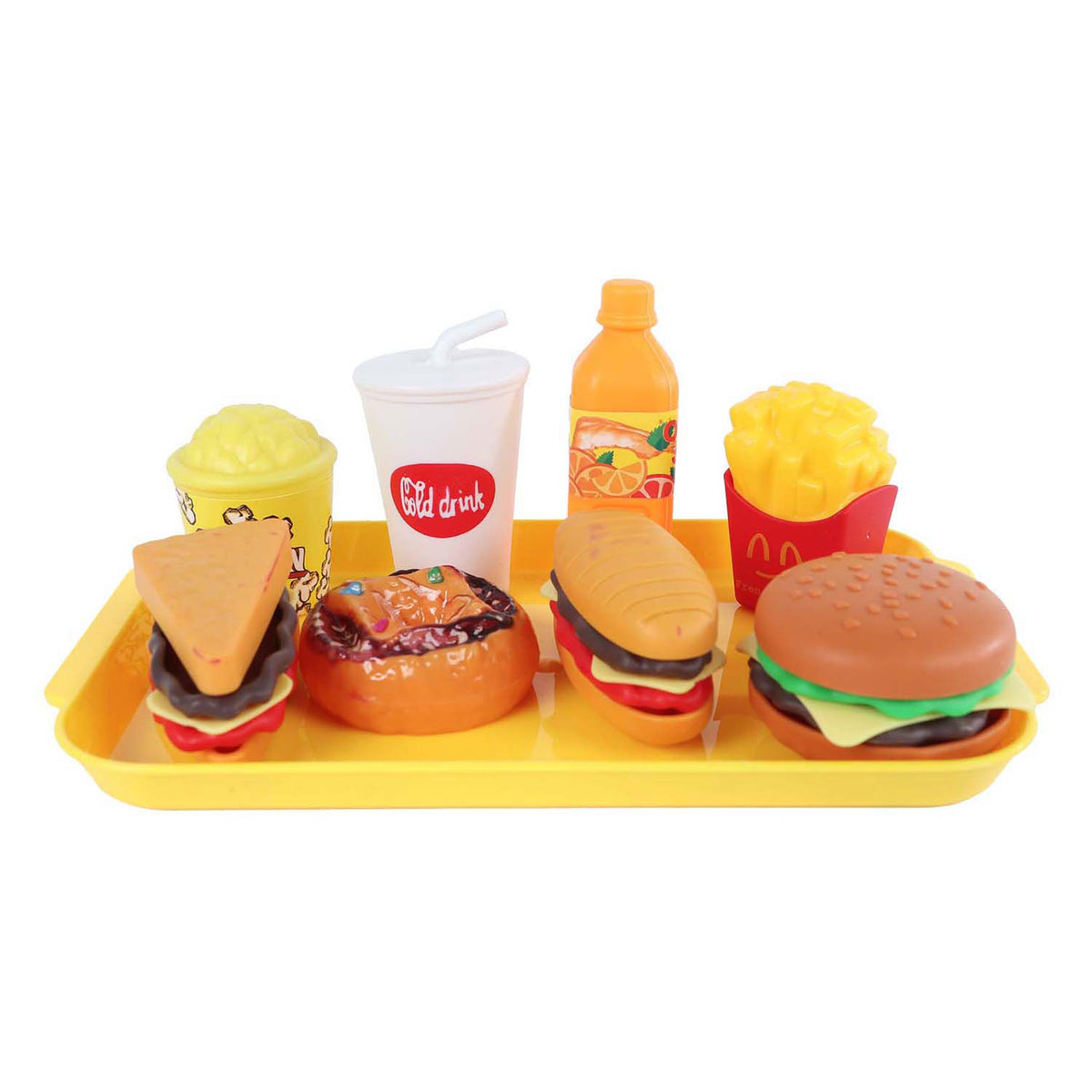 Speelset fastfood mini menu 8 9 delig 4ass 10x16,5cm