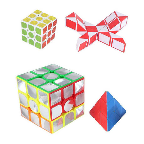 Brain games puzzelkubus set - 4st.