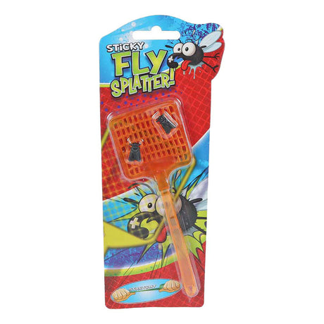 Sticky vliegenmepper met vliegen 3ass 24cm