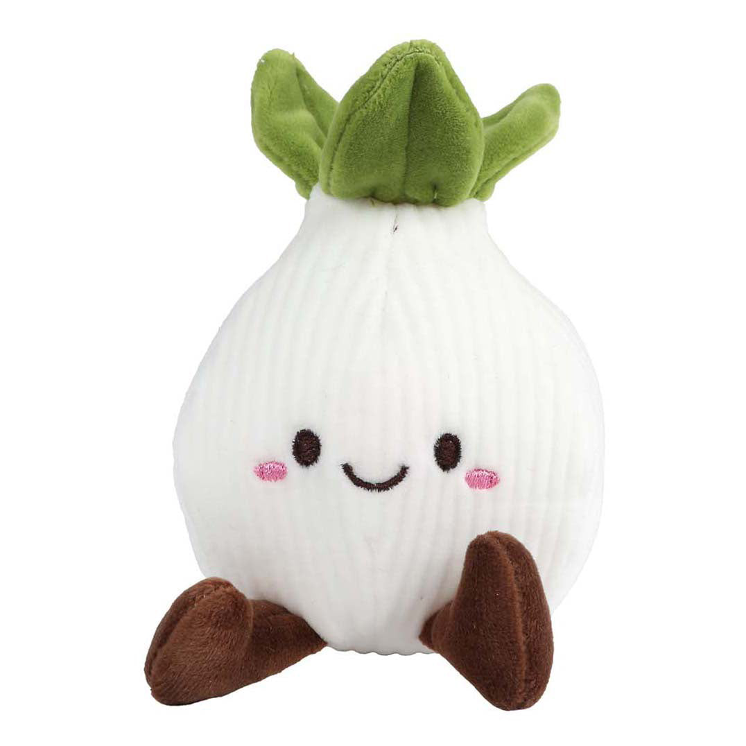 Van manen pluche groente en fruit knuffel speelgoed 12-14cm verrassing.