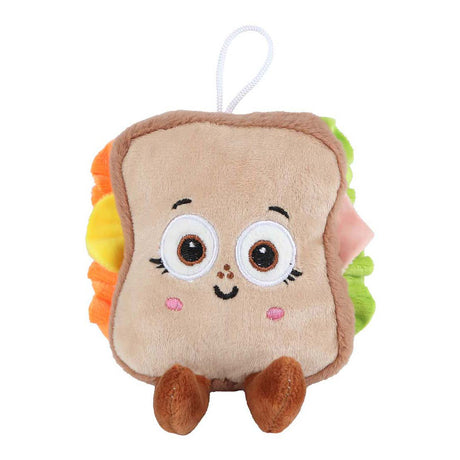 Fluffy menu food pluche 4ass 13cm