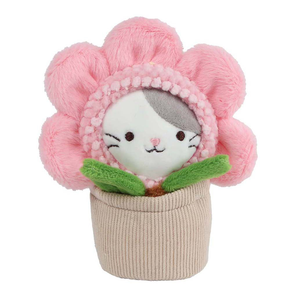 Take me home pluche kat knuffel in pot 16cm - schattig speelgoed.