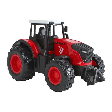 Kids globe metalen tractor pull back - 12 cm
