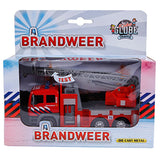 Kids Globe Globe Globe Die-cast Brandweer Ladderwagen NL, 16cm