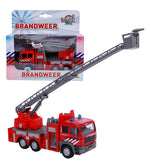 Kids Globe Globe Die-cast Brandweer Ladderwagen NL, 16cm