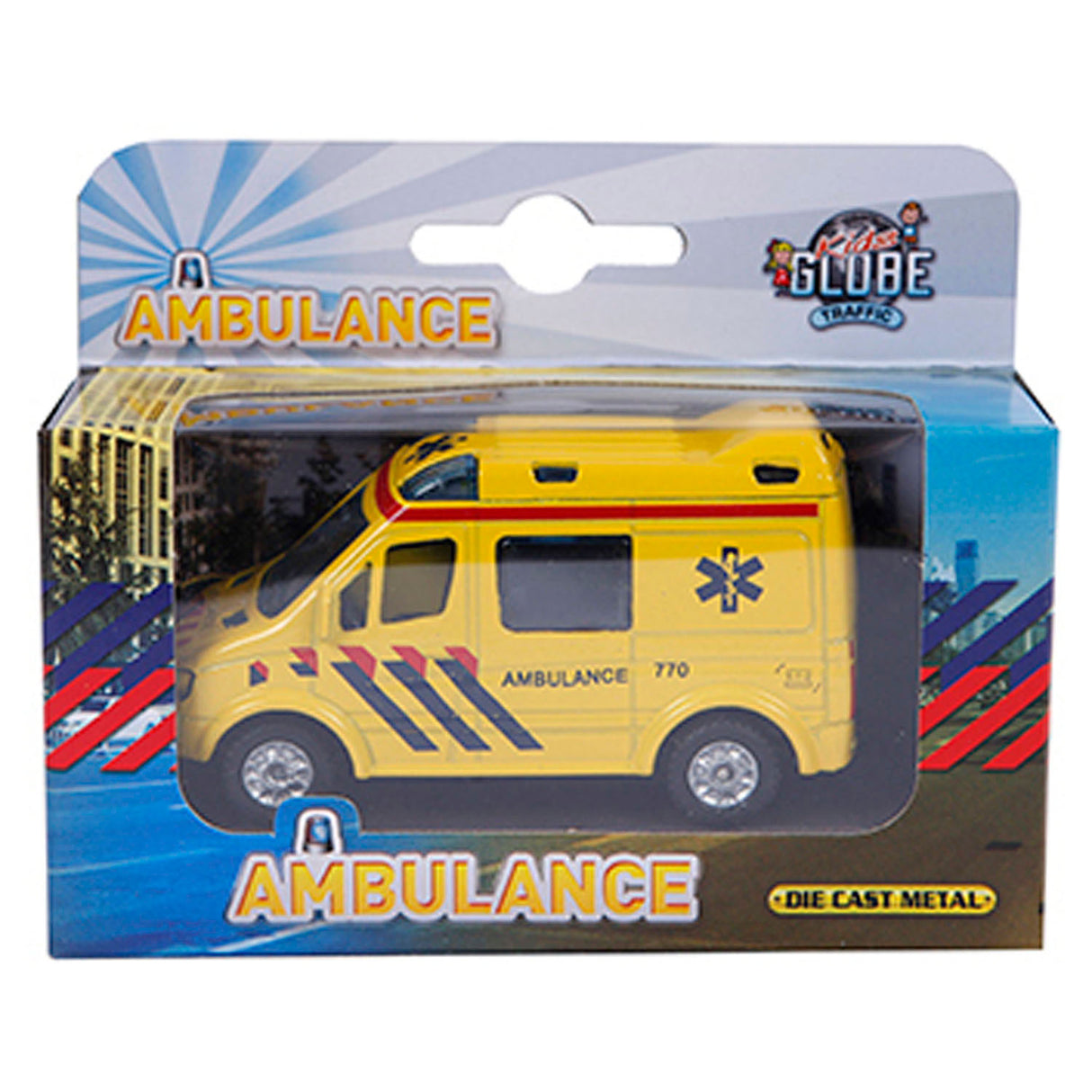 Kids Globe Die-cast Ambulance NL, 8cm