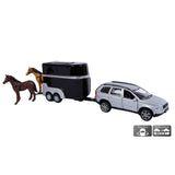 Kids Globe Globe Die-cast Volvo XC90 met Paardentrailer, 27cm