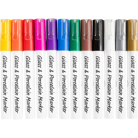 Creativ company https: www.cchobby.nl glas-porseleinstiften-lijndikte-1-2-mm-semi-dekkend-diverse-kleuren-12-stuk-1-doos