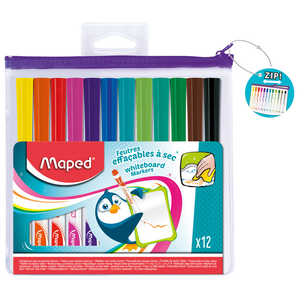 Maped maped whiteboard stiften 12 kleuren