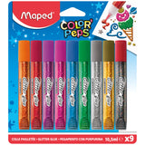 Maped maped color peps glitterlijm 9 kleuren 10.5 ml