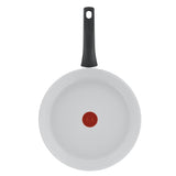 Tefal kookgerei tefal ceramic control koekenpan 24 cm wit