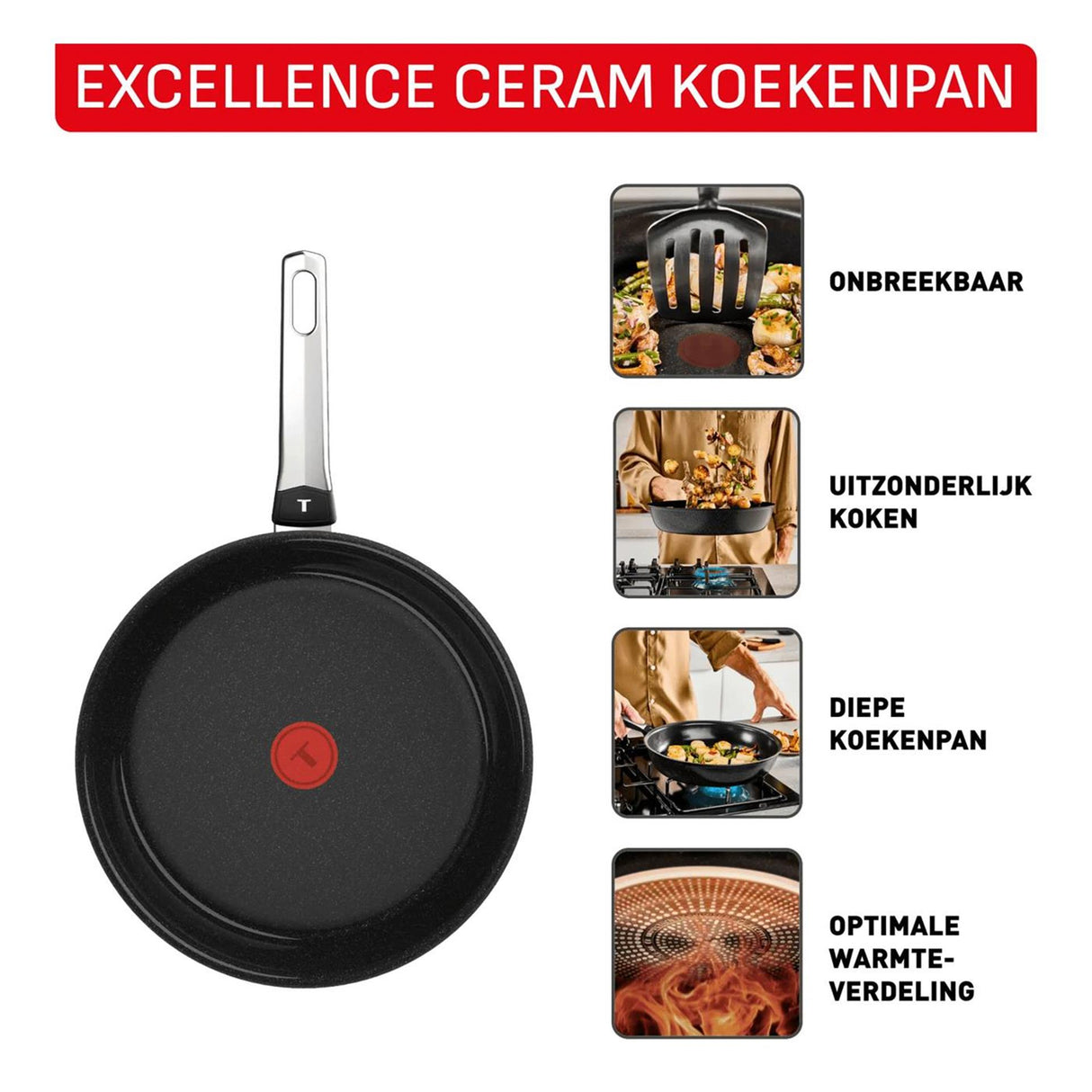 Tefal excellence ceramic koekenpan 30cm