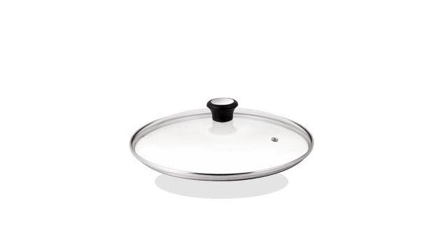 Tefal glazen deksel - ø 24 cm - met stoomgaatje - hittebestendig - geschikt voor koekenpannen