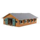 Kids Globe Globe Globe Paardenstal Hout Met 9 Paardenboxen 1:32