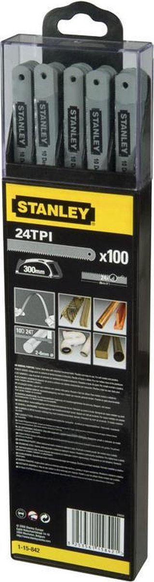 Stanley metaalzaagblad 300mm - 24t inch (5 stuks kaart)