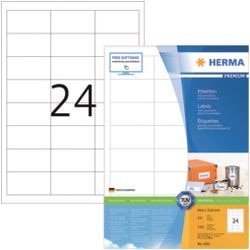 Herma etiketten wit 64.6x33.8 premium a4 2400 st.