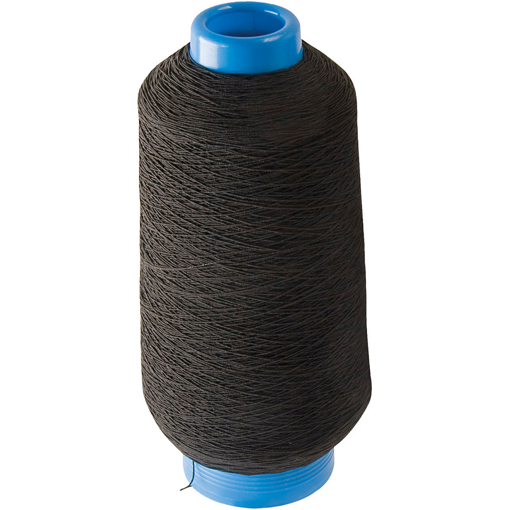 Creativ company https: www.cchobby.nl dun-rond-elastisch-garen-zwart-1500-m-1-rol