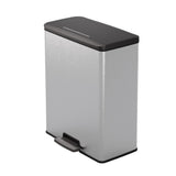 Curver decobin pedaalemmer 65l zilver metallic