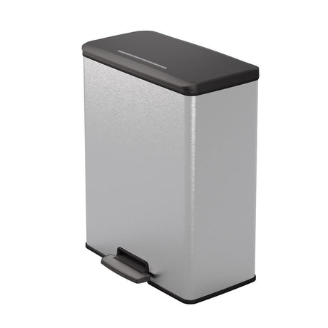 Curver decobin pedaalemmer 65l zilver metallic