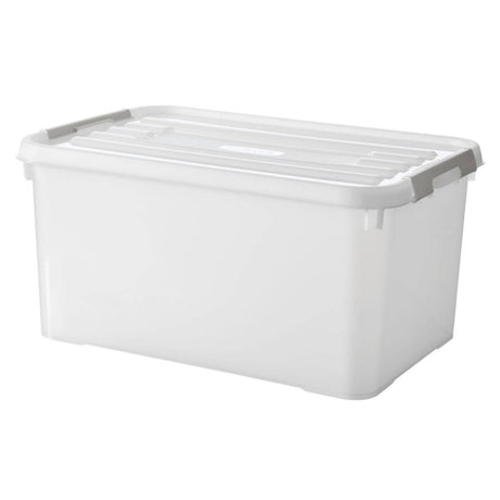 Curver handy+ opbergbox 50l transparant grijs wit