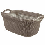 Curver curver wasmand knit 40 l metallic bruin