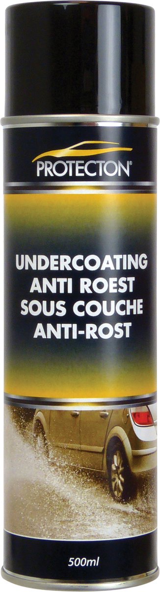 Protecton anti roest - bescherming tegen roestvorming - geluiddempende eigenschappen - tast de lak niet aan - in handige spuitbus - 500ml
