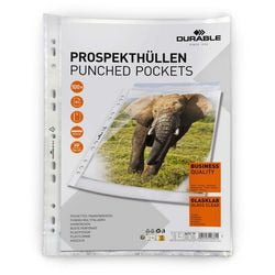 Durable geperforeerde showhoezen transparant