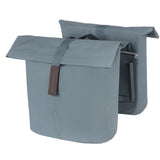 Basil dubbele fietstas city mik 28-32 liter - graphite blue