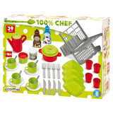 Ecoiffier 100% Chef Servies 39 delig