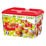 Den Ecoiffier 100% Chef Hamburger setzen 25dlg.