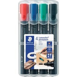 Staedtler lumocolor permanent marker ronde punt - box 4 st