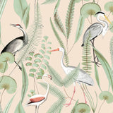 Dutch wallcoverings dutch wallcoverings behang crèmeen mintkleurig