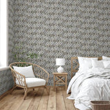 Dutch wallcoverings behang galactic zilverkleurig en bruin