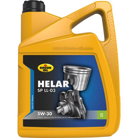 Kroon-oil helar sp ll-03 - synthetische 5w-30 motorolie - 5 liter - mid-saps